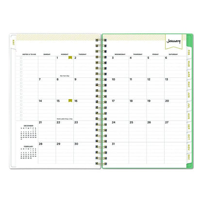 Day Designer Peyton Create-Your-Own Cover Weekly/Monthly Planner, Floral Artwork, 8 x 5, White, 12-Month (Jan-Dec): 2026