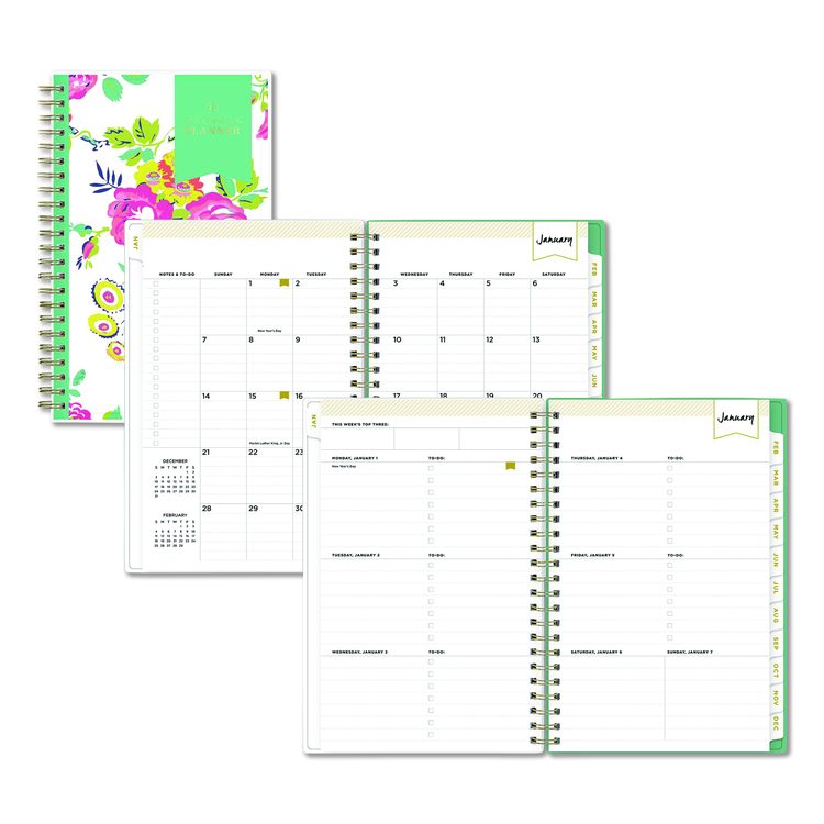 Day Designer Peyton Create-Your-Own Cover Weekly/Monthly Planner, Floral Artwork, 8 x 5, White, 12-Month (Jan-Dec): 2026