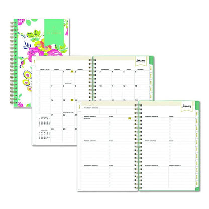 Day Designer Peyton Create-Your-Own Cover Weekly/Monthly Planner, Floral Artwork, 8 x 5, White, 12-Month (Jan-Dec): 2026