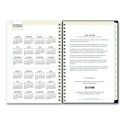 Day Designer Peyton Create-Your-Own Cover Weekly/Monthly Planner, Floral Artwork, 8 x 5, Navy Cover, 12-Month (Jan-Dec): 2026
