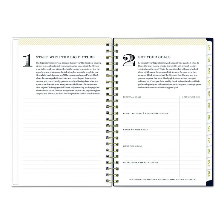 Day Designer Peyton Create-Your-Own Cover Weekly/Monthly Planner, Floral Artwork, 8 x 5, Navy Cover, 12-Month (Jan-Dec): 2026