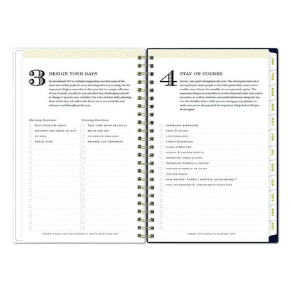 Day Designer Peyton Create-Your-Own Cover Weekly/Monthly Planner, Floral Artwork, 8 x 5, Navy Cover, 12-Month (Jan-Dec): 2026