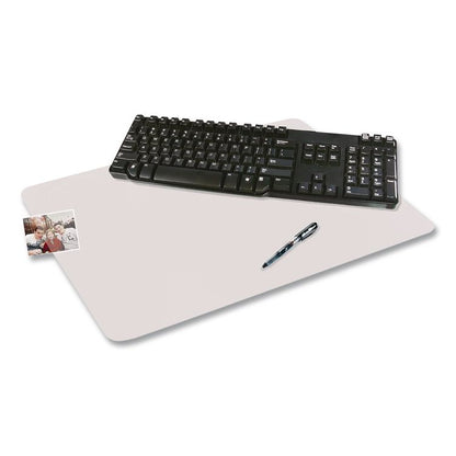 Eco-Clear Desk Pad with Antimicrobial Protection, 17" x 22", Clear