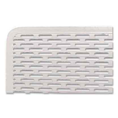 Urban Collection Punched Metal Letter Sorter, 3 Sections, DL to A6 Size Files, 6.5" x 3.25" x 5.5", White