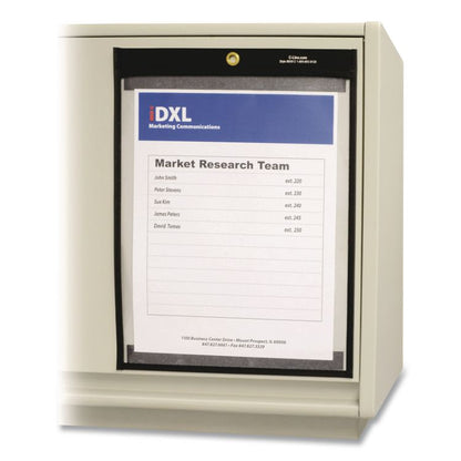 Stitched Shop Ticket Holders, Super Heavy-Duty, 11 x 14 Insert, Clear Front, Black Pressboard Back, Black Border, 25/Box