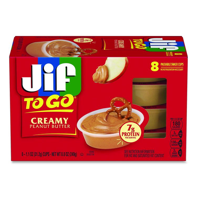 Creamy Peanut Butter Cups, 1.1 oz Cup, 8/Box