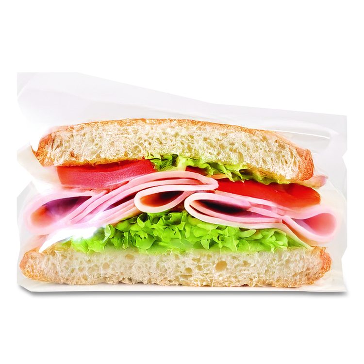 Food Bags, 0.36 mil, 6.75" x 6.75", Clear, 2,000/Carton
