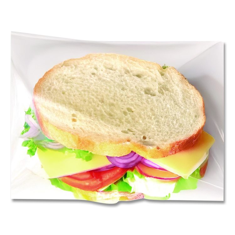Food Bags, 0.36 mil, 6.75" x 6.75", Clear, 2,000/Carton