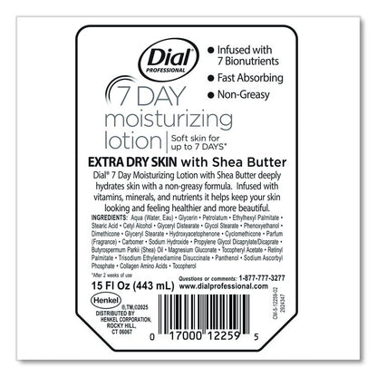 7-Day Moisturizing Lotion for Versa Dispenser, 15 oz Refill Pouch, 6/Carton