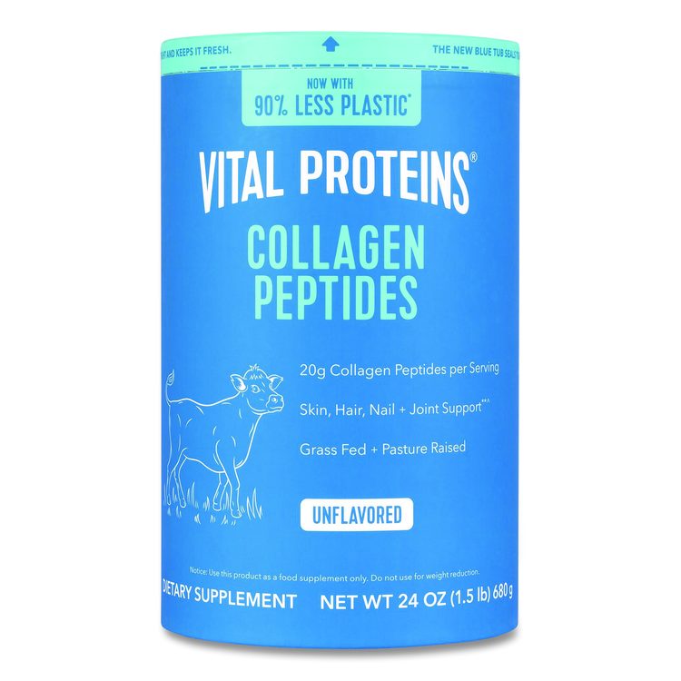 Collagen Peptides Unflavored Powder, Unflavored, 24 oz Bottle