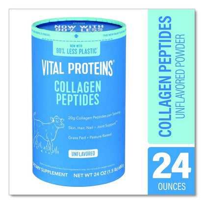 Collagen Peptides Unflavored Powder, Unflavored, 24 oz Bottle