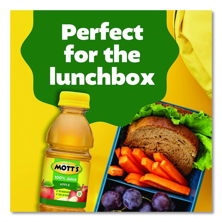 100% Original Apple Juice, Apple, 8 oz Bottle, 24/Carton