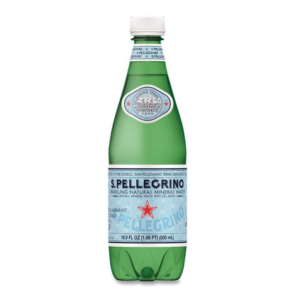 Sparkling Water Bottles, Unflavored, 16.9 oz Bottle, 24/Carton