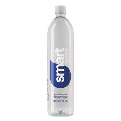 Vapor-Distilled Water, Unflavored, 33.8 oz Bottle, 15/Carton