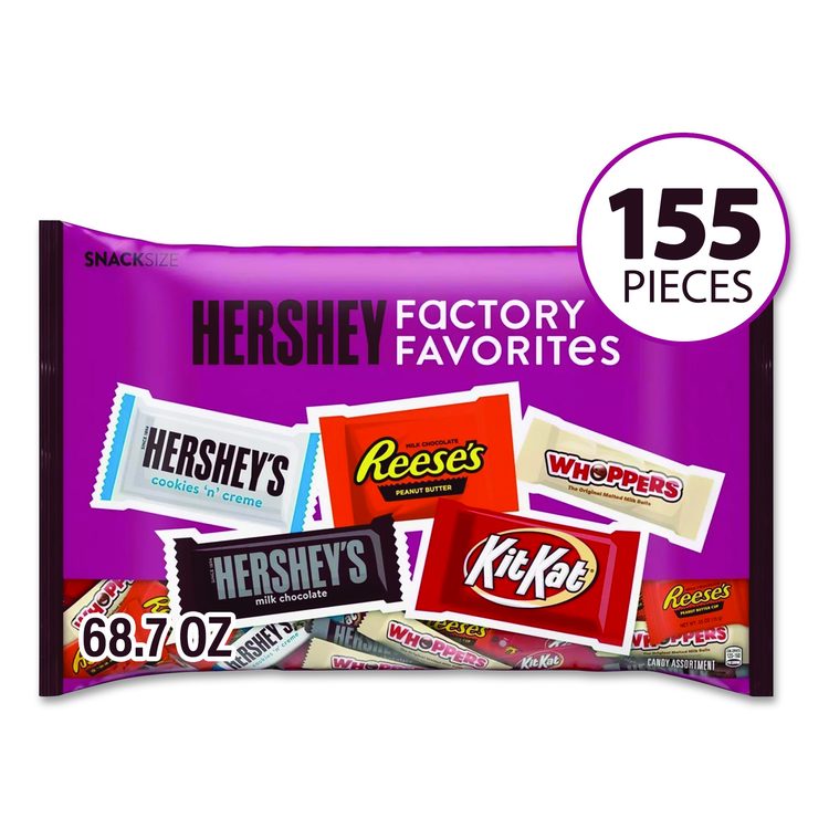 Snack Size Bulk Candy Assortment, Assorted Flavors, Individually Wrapped, 155 Pieces