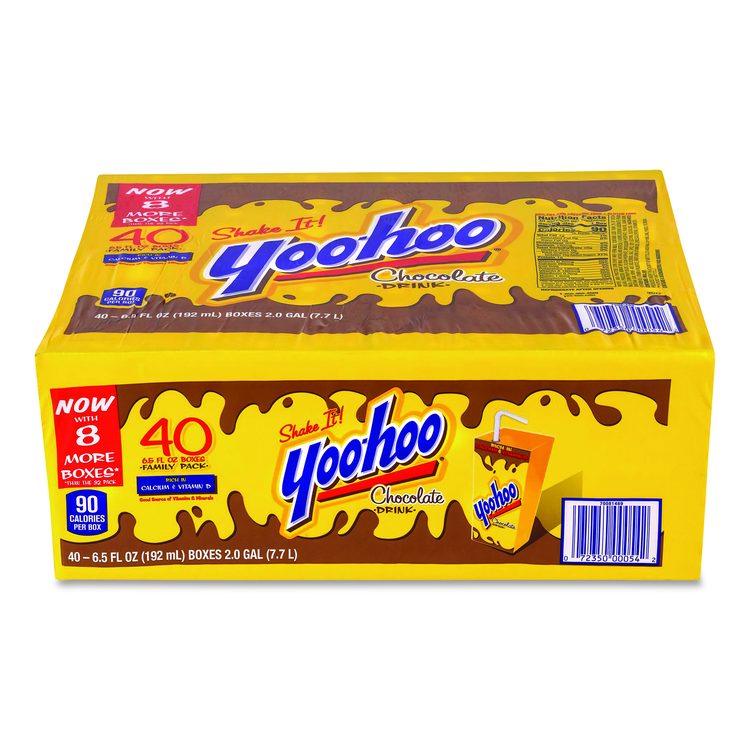 Chocolate Drink Boxes, Chocolate, 6.5 oz Box, 40/Carton