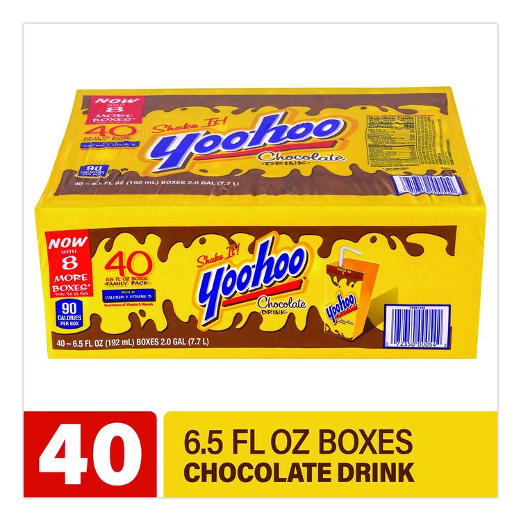 Chocolate Drink Boxes, Chocolate, 6.5 oz Box, 40/Carton
