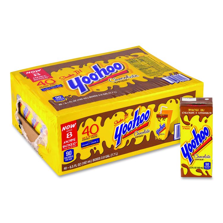 Chocolate Drink Boxes, Chocolate, 6.5 oz Box, 40/Carton