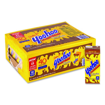 Chocolate Drink Boxes, Chocolate, 6.5 oz Box, 40/Carton