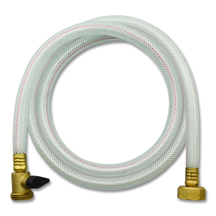 Water Supply Hose, 0.38" x 5 ft, White, 25/Carton