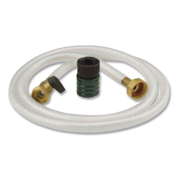 Water Supply Hose, 0.38" x 5 ft, White, 25/Carton