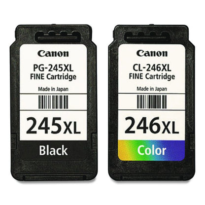8278B005 (PG-245XL/CL-246XL) Ink/Paper Combo, 180/300 Page-Yield, Black/Tri-Color