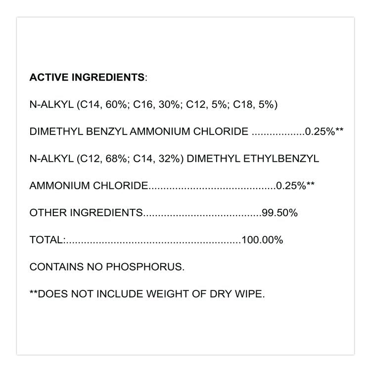 VersaSure Cleaner Disinfectant Wipes, Refill, 1-Ply, 12 x 10, Fragranced, White, 110/Pouch, 2 Pouches/Carton