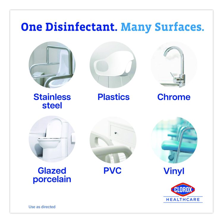 Spore Defense Cleaner Disinfectant, Open System, Unscented, 1 gal Refill Bottle, 4/Carton