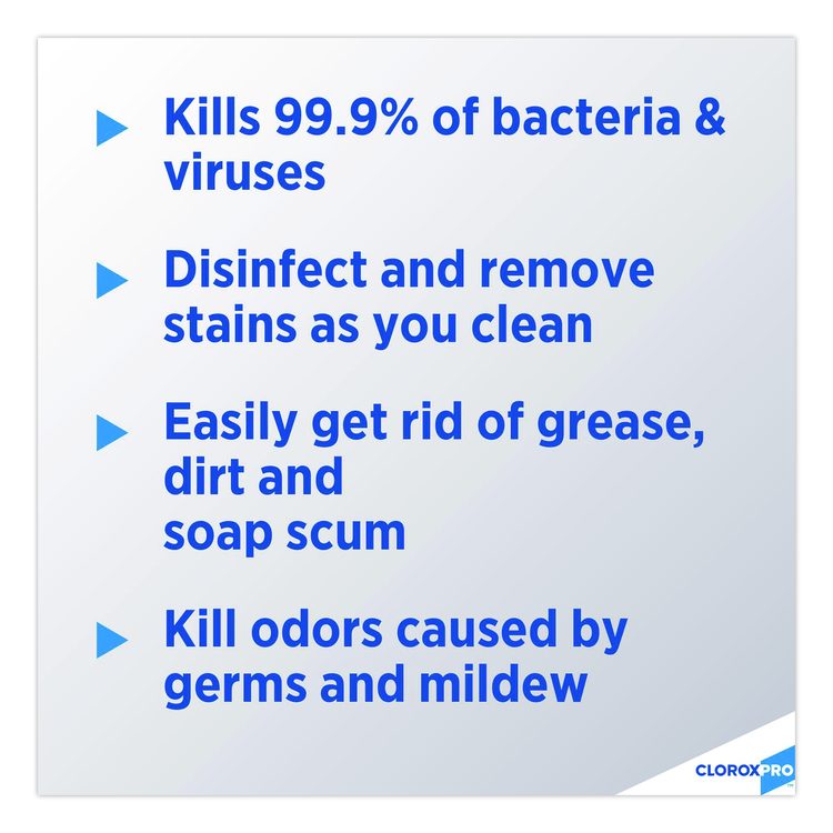 CloroxPro Clean-Up Disinfectant Cleaner with Bleach, 128 oz Refill Bottle, 4/Carton