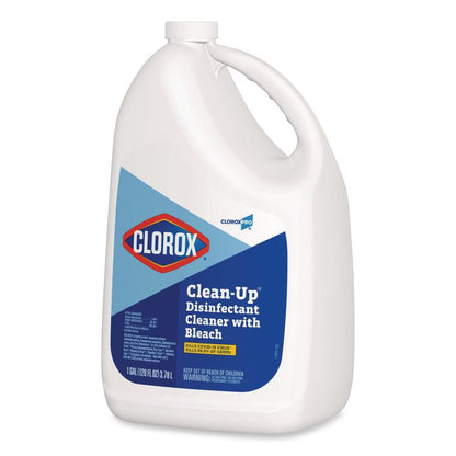 CloroxPro Clean-Up Disinfectant Cleaner with Bleach, 128 oz Refill Bottle, 4/Carton