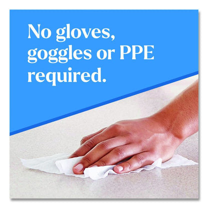 CloroxPro EcoClean Disinfecting Wipes, 1-Ply, 8 x 7, Unscented, White, 75 Count, 6/Carton
