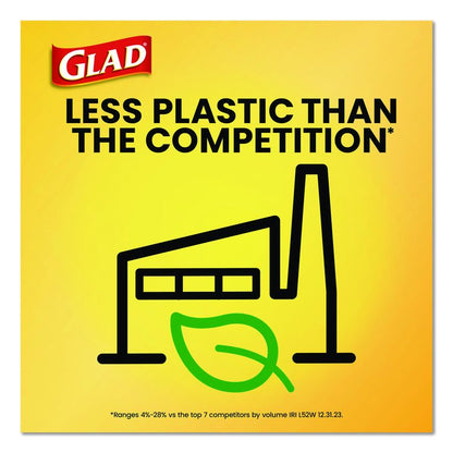 Guaranteed Strong Large Drawstring Trash Bags, Three-Ply, 30 gal, 1.05 mil, 30 x 33, Black, 28 Bags/Box, 6 Boxes/Carton