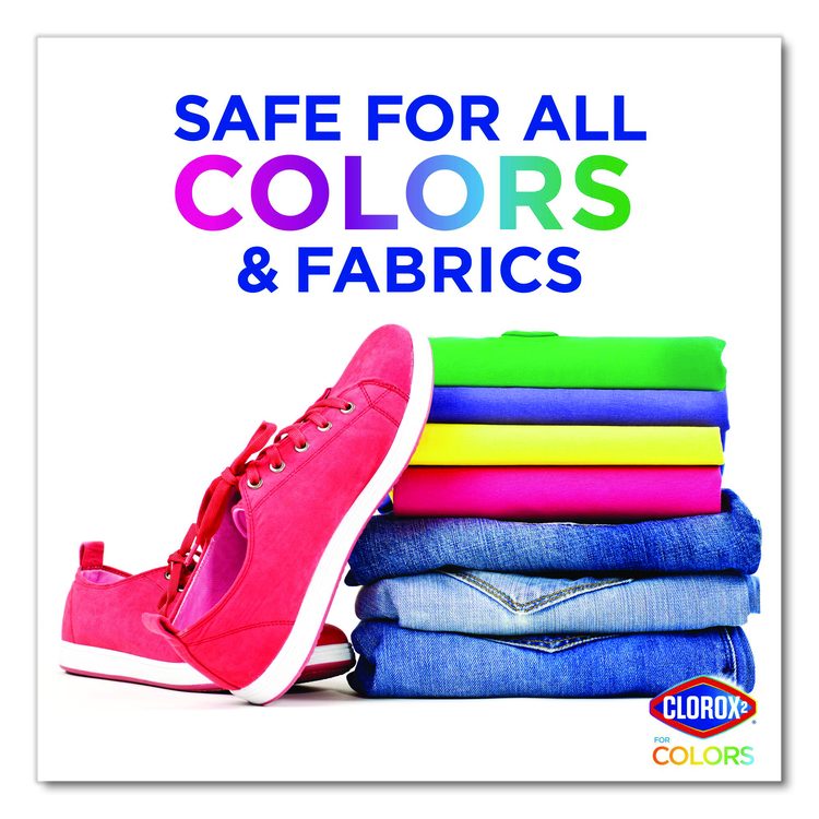 For Colors Stain Remover and Laundry Additive, 3-in-1, Original Scent, 88 oz Bottle, 4/Carton