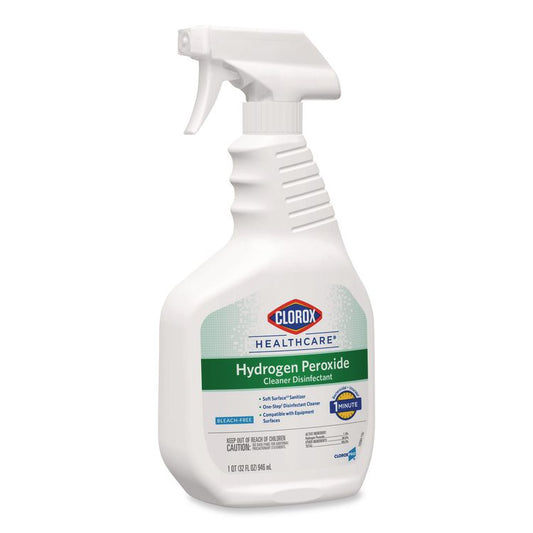 Hydrogen-Peroxide Cleaner/Disinfectant, Unscented, 32 oz Spray Bottle (Each)