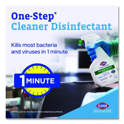 Hydrogen-Peroxide Cleaner/Disinfectant, Unscented, 1 gal Bottle, 4/Carton