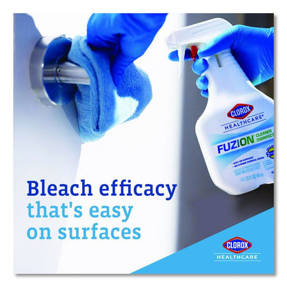 Fuzion Cleaner Disinfectant, Unscented, 32 oz Spray Bottle, 9/Carton