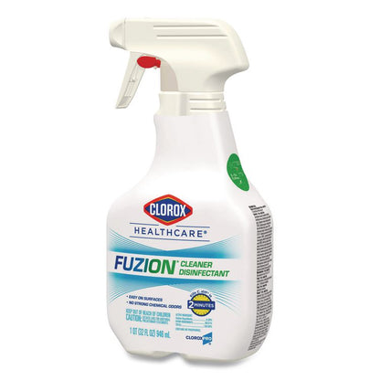 Fuzion Cleaner Disinfectant, Unscented, 32 oz Spray Bottle, 9/Carton