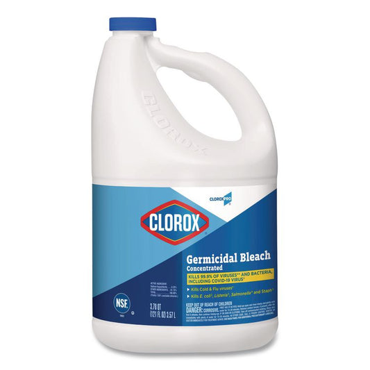 CloroxPro Concentrated Germicidal Bleach, Regular Scent, 121 oz Bottle