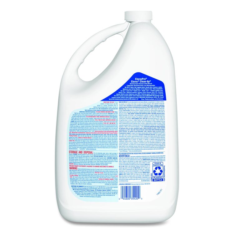 CloroxPro Clean-Up Disinfectant Cleaner with Bleach, 128 oz Refill Bottle