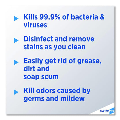 CloroxPro Clean-Up Disinfectant Cleaner with Bleach, 128 oz Refill Bottle