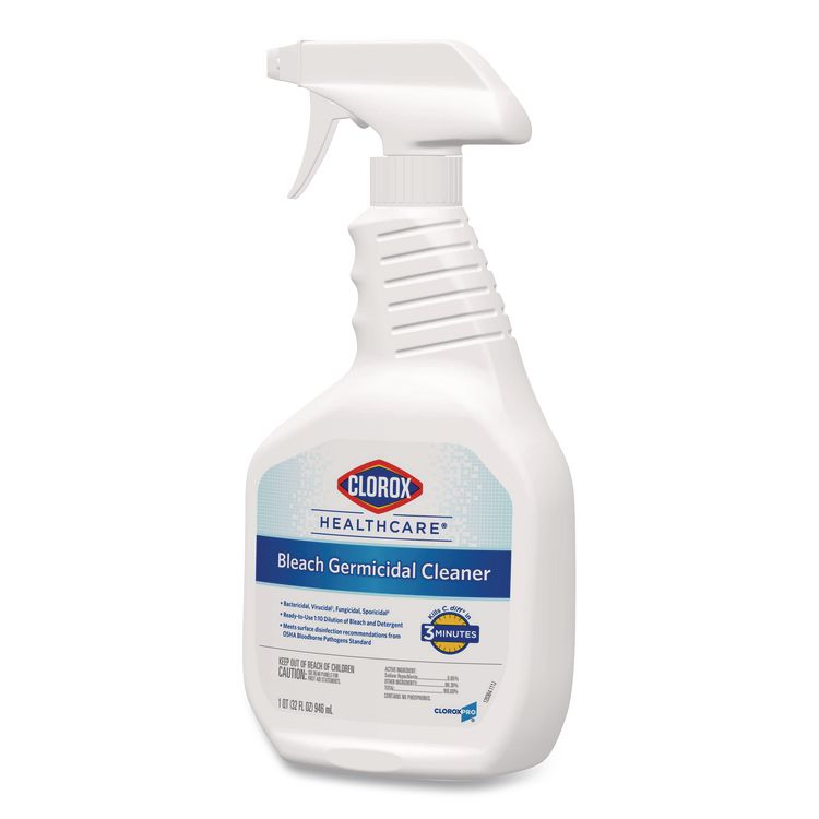 Bleach Germicidal Cleaner, Unscented, 32 oz Spray Bottle