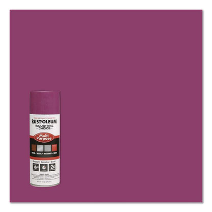 Industrial Choice 1600 System Multi-Purpose Enamel Spray Paint, Gloss Purple, 12 oz Aerosol Can, 6/Carton