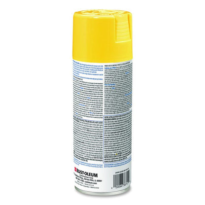 Painter's Touch 2X Ultra Cover Spray Paint, Gloss Sun Yellow, 12 oz Aerosol Can, 6/Carton