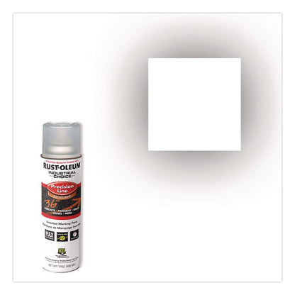 Industrial Choice M1600 System Solvent-Based Precision Line Marking Paint, Flat Clear, 17 oz Aerosol Can, 12/Carton