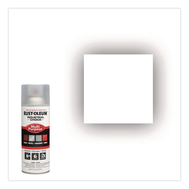Industrial Choice 1600 System Multi-Purpose Enamel Spray Paint, Gloss Crystal Clear, 12 oz Aerosol Can, 6/Carton