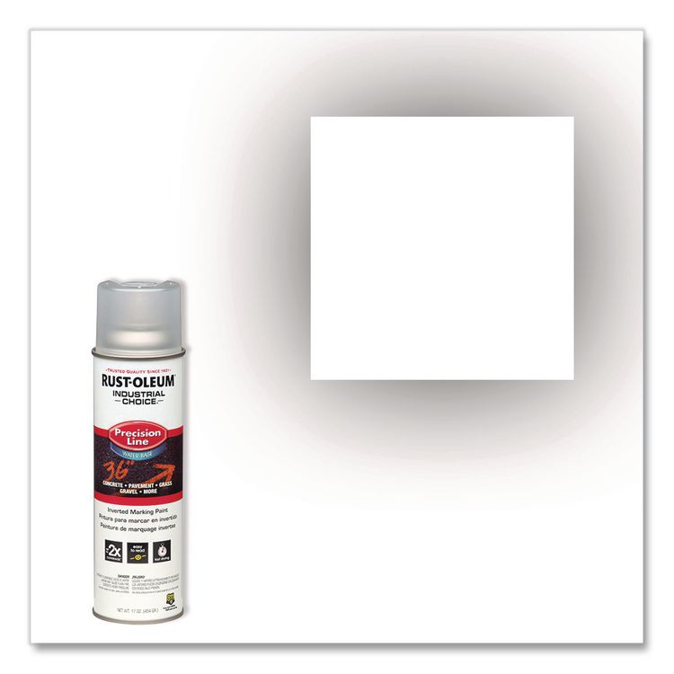Industrial Choice M1800 System Water-Based Precision Line Marking Paint, Gloss Clear, 17 oz Aerosol Can, 12/Carton