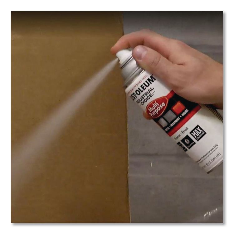 Industrial Choice M1800 System Water-Based Precision Line Marking Paint, Gloss Clear, 17 oz Aerosol Can, 12/Carton