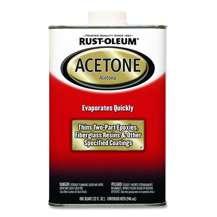 Acetone, 1 qt Can, 4/Carton