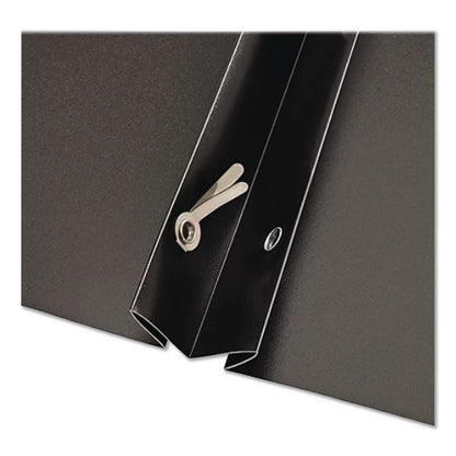 ReportPro Tabloid Portfolio, Prong Fastener, 0.19" Capacity, 11 x 17, Black/Black