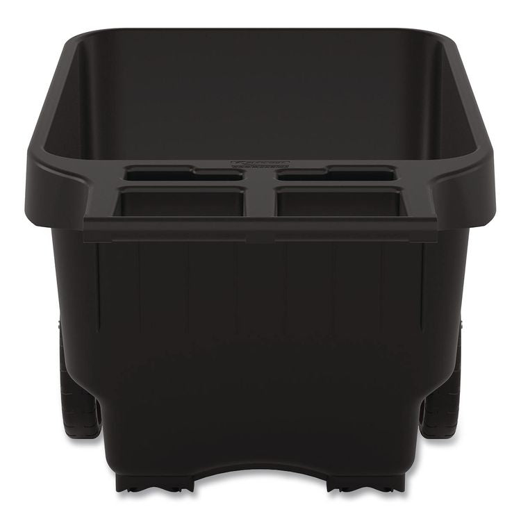 9 cu ft Yard Cart, 28 x 49.5 x 27.5, Resin, Black